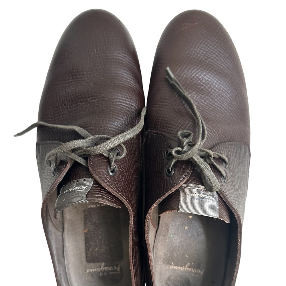 Salvador Ferragamo World Mens Soft Soled Leather Shoes Size 11 - Picture 2 of 16